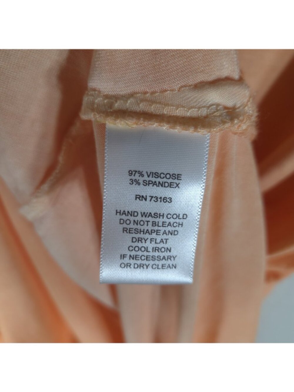 Cable & Gauge Oversized Top Blouse Orange Lightweight Size M V-Neck Short Sleeve - Picture 15 of 15